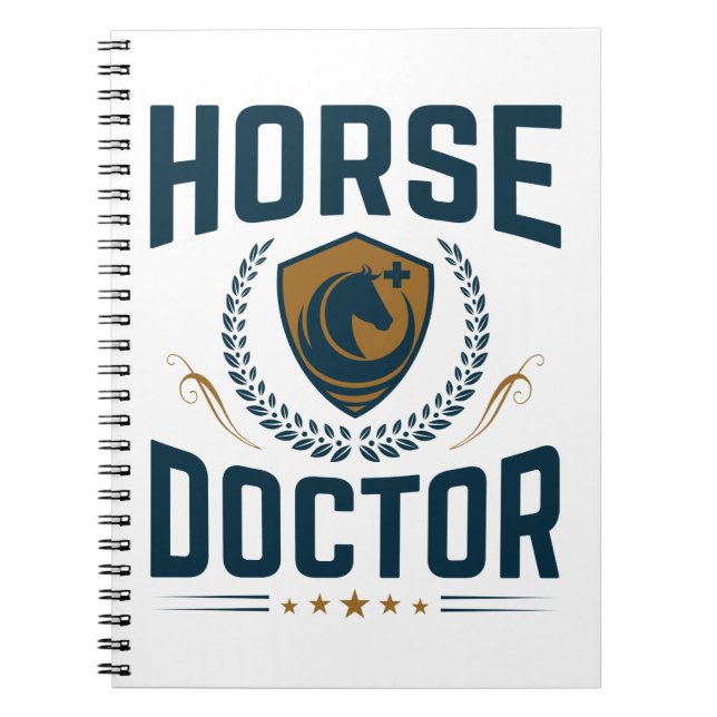 Caderno Espiral Hormonas Médico Veterinário Equino (Frente)