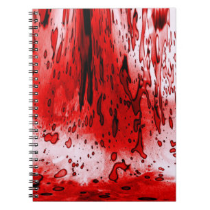 Caderno Espiral Horror Scary Bloody Halloween