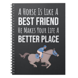 Caderno Espiral Horse Lover Gifts Equestrian Equine Animal Rider
