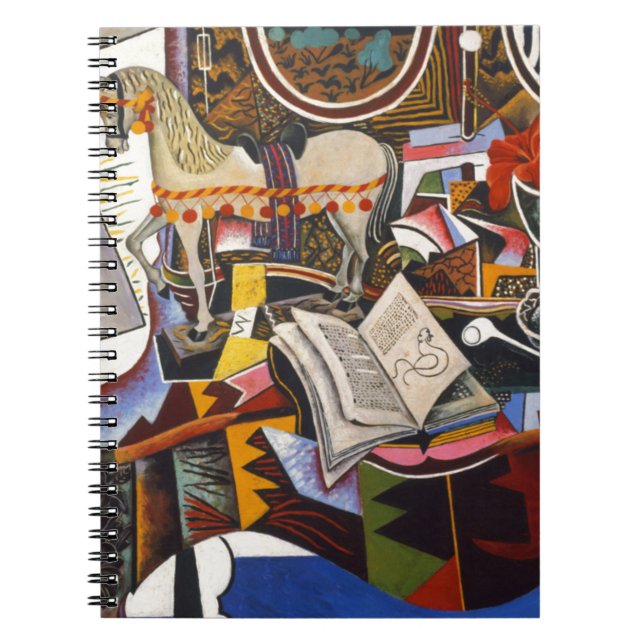 Caderno Espiral Horse Pipe Red Flower por Joan Miro (Frente)