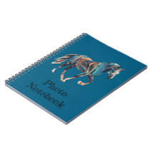 Horse Spiral Photo Notebook