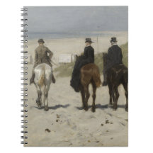 Horseback Ride along the Beach - Fine Art Notebook
