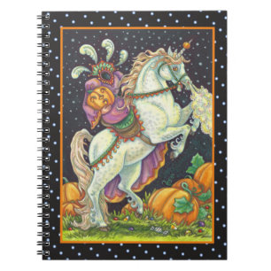 CADERNO ESPIRAL HORSEWOMAN SEM CABEÇA, HALLOWEEN