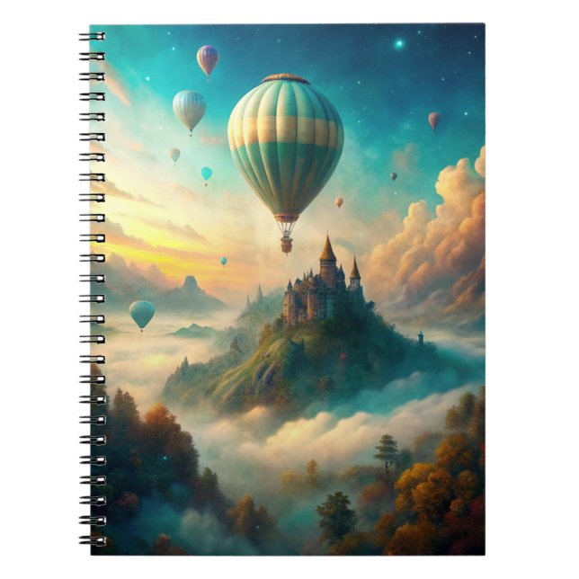 Caderno Espiral Hot Air Balloons (Frente)