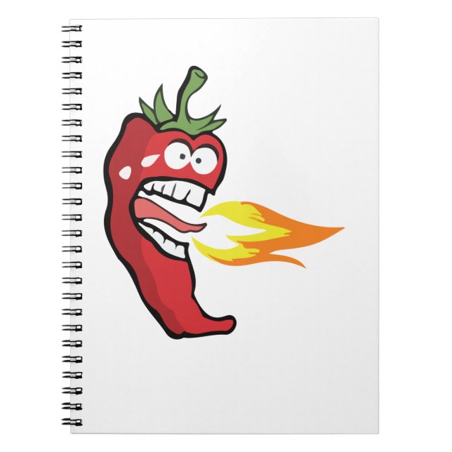 Caderno Espiral Hot Red Chili Pepper (Frente)