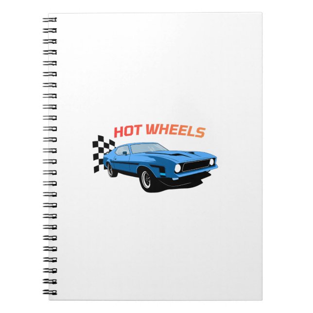 Caderno Espiral Hot Wheels – Velocidade, Estilo e Poder (Frente)