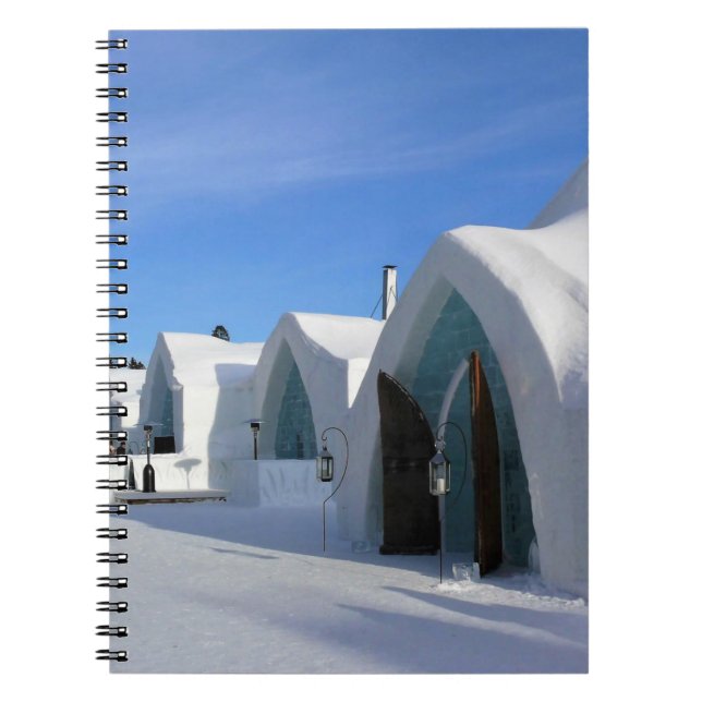 Caderno Espiral Hotel de Glace, Quebec, Canadá (Frente)