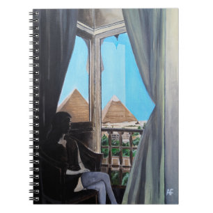 Caderno Espiral Hotel Pyramisa Pintura por Alfred Fox