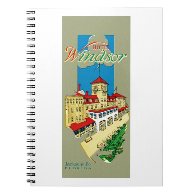 Caderno Espiral Hotel Windsor Jackson (Frente)
