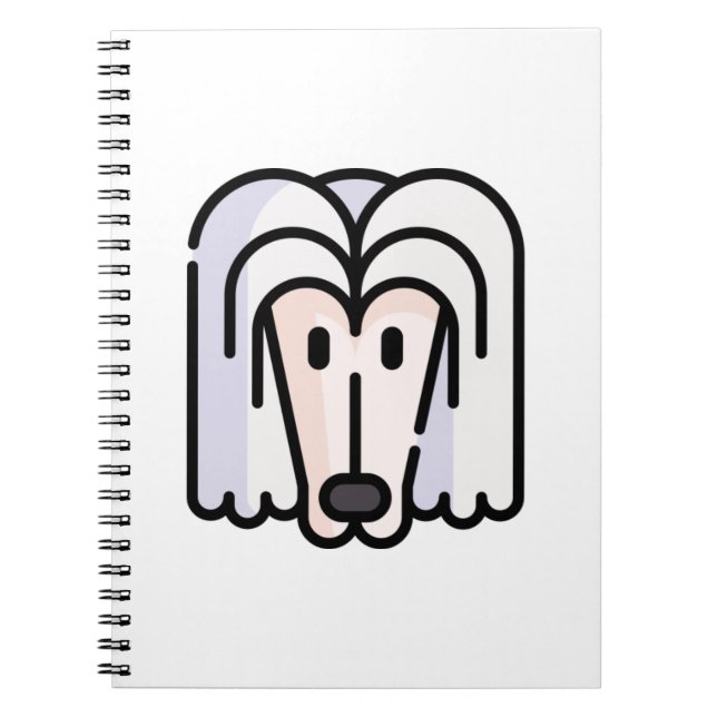Caderno Espiral Hound Afegão (Frente)