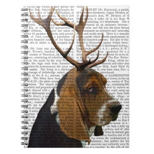 Caderno Espiral Hound e Antlers Basset