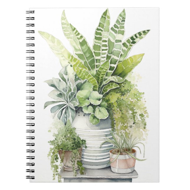 Caderno Espiral House Plants (Frente)