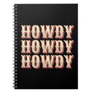Caderno Espiral Howdy Howdy Howdy