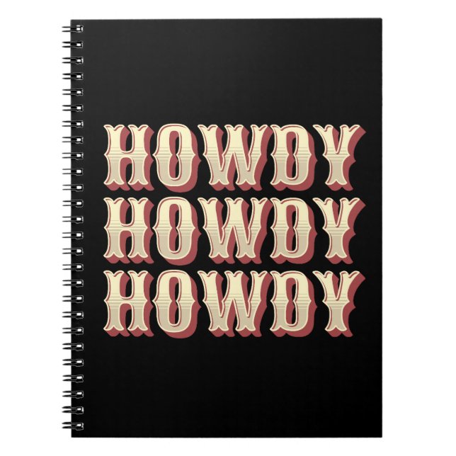 Caderno Espiral Howdy Howdy Howdy (Frente)