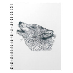 Caderno Espiral Howling Wolf