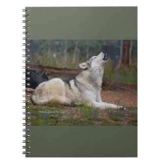 Caderno Espiral Howling Wolf Notebook