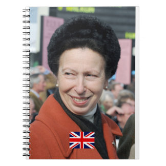 Caderno Espiral HRH Anne A Princesa Real