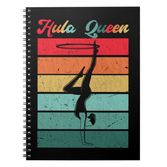 Caderno Espiral Hula Hoop Queen Sport Mulheres Hooping (Frente)