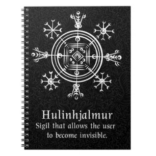 Caderno Espiral Hulinhjálmur - Norse Sigil da Inisibilidade