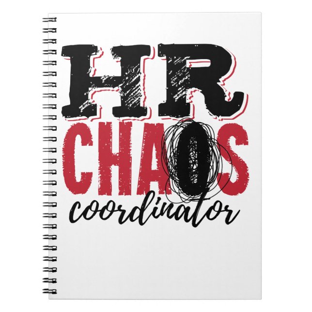 Caderno Espiral Human Resources HR Chaos Coordinator (Frente)