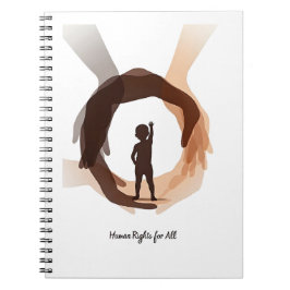Caderno Espiral Human Rights for All – Minimal Diversity Circle De