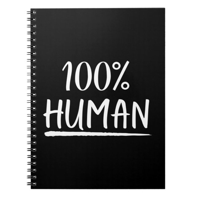 Caderno Espiral Humanidade 100% Humana (Frente)