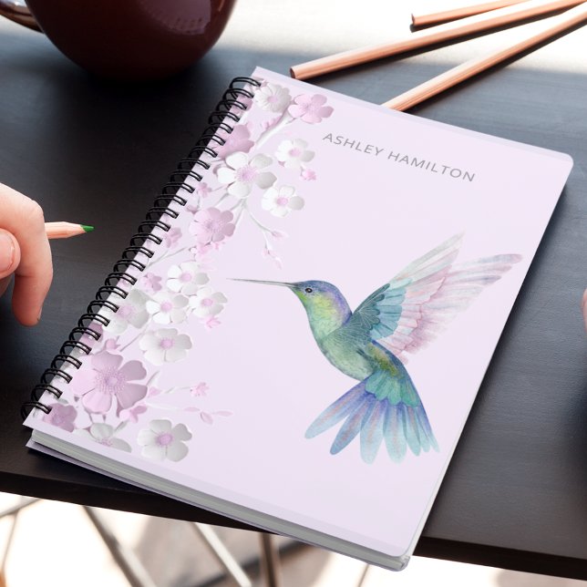 Caderno Espiral Hummingbird Chersmsom (Criador carregado)