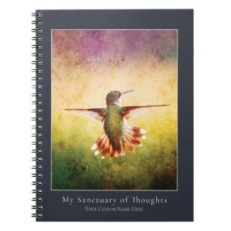 Caderno Espiral Hummingbird Notebook | Nature Art Journal