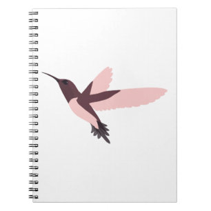 Caderno Espiral Hummingbird Rosa