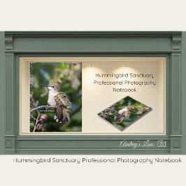 Caderno Espiral Hummingbird Sanctuary Professional Photography 