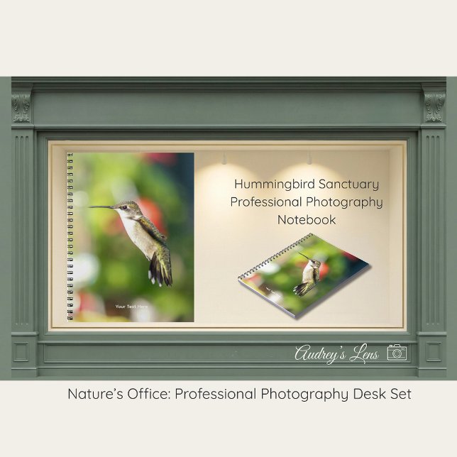 Caderno Espiral Hummingbird Sanctuary Professional Photography  (Criador carregado)