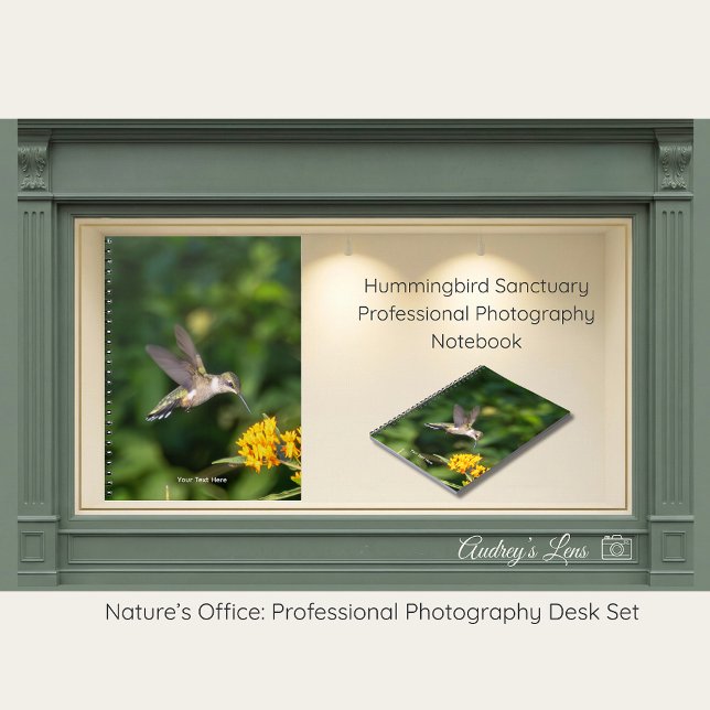 Caderno Espiral Hummingbird Sanctuary Professional Photography  (Criador carregado)