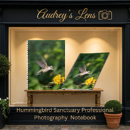Caderno Espiral Hummingbird Sanctuary Professional Photography 