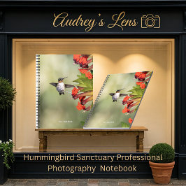 Caderno Espiral Hummingbird Sanctuary Professional Photography 