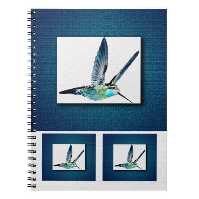 Caderno Espiral Hummingbird Trocado por Azul (Frente)
