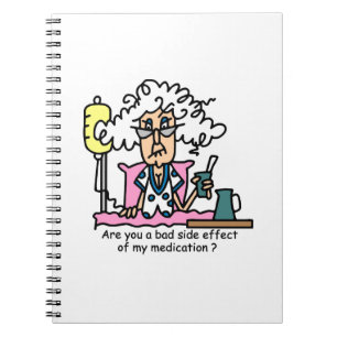 Caderno Espiral Humor com efeito secundário