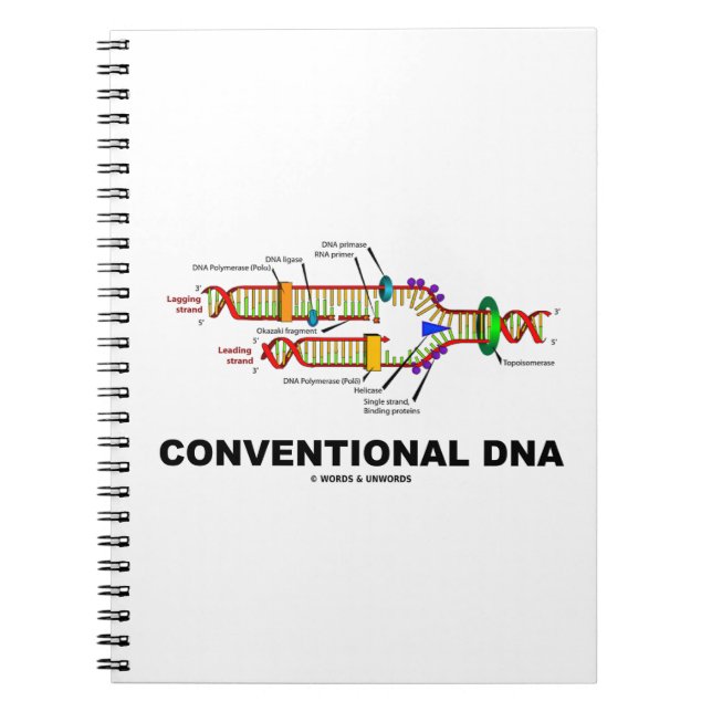 Caderno Espiral Humor de Biologia Molecular de DNA convencional (Frente)