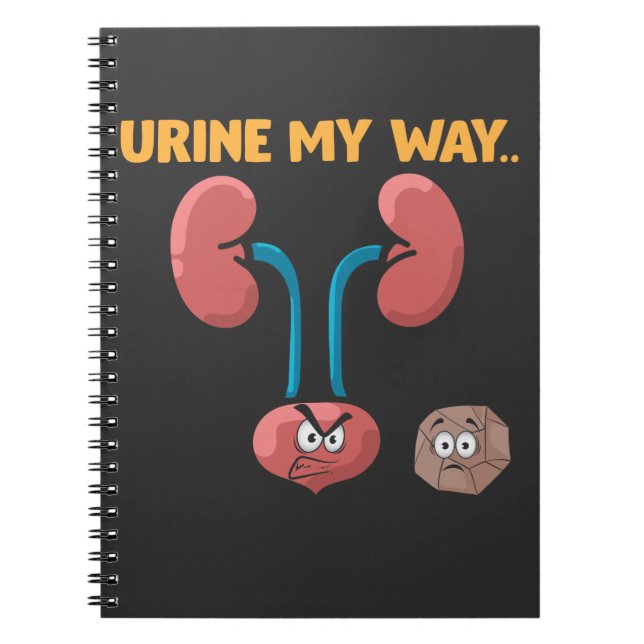 Caderno Espiral Humor de Recuperação da Cirurgia Engraçada com Sob (Frente)