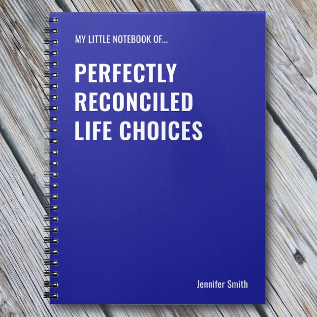 Caderno Espiral Humor do Escritório de Vida perfeitamente Reconcil (Criador carregado)