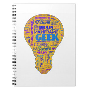 Caderno Espiral Humor Geek de Tecnologia Engraçado - Presente para