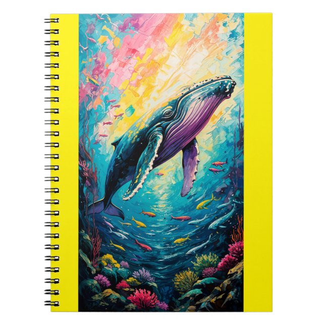 Caderno Espiral Humpback Whale Painting (Frente)