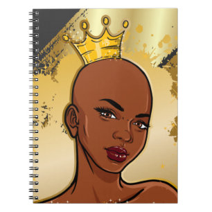 Caderno Espiral Hustle Skills Aniversário Presente Sista Rainha Fe
