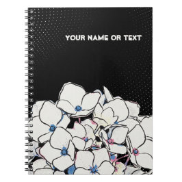 Caderno Espiral Hydrangea Antiga 'Lanarth White': O Estoico 