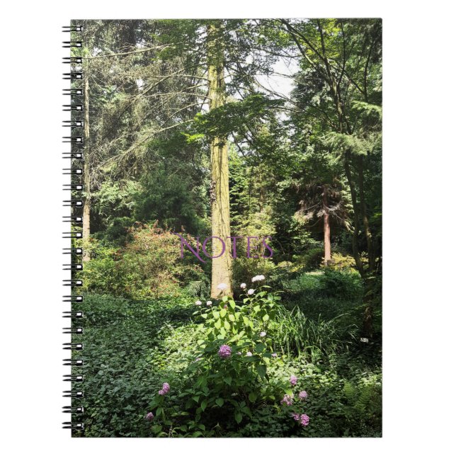 Caderno Espiral Hydrangea Wood Tres Nature Fotografia (Frente)