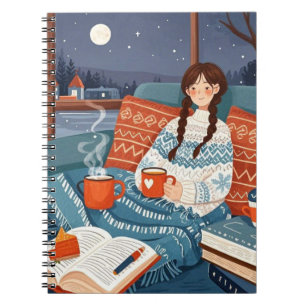 Caderno Espiral Hygge Cozy Night _ Celebre noites confortáveis