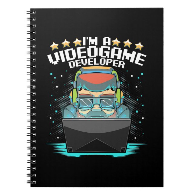 Caderno Espiral I Am A Video Game Developer (Frente)