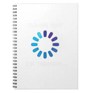 Caderno Espiral I am Thinking Computer Programmer Shirt