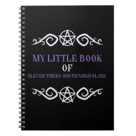 Caderno Espiral I Have Clever Tricks And Fiendish Plans Notebook
