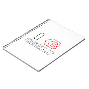Caderno Espiral I Heart Geeks ASCII ART