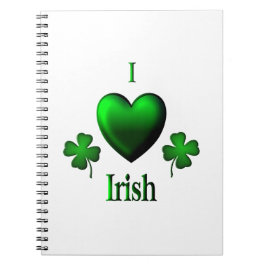 Caderno Espiral I Heart Irish